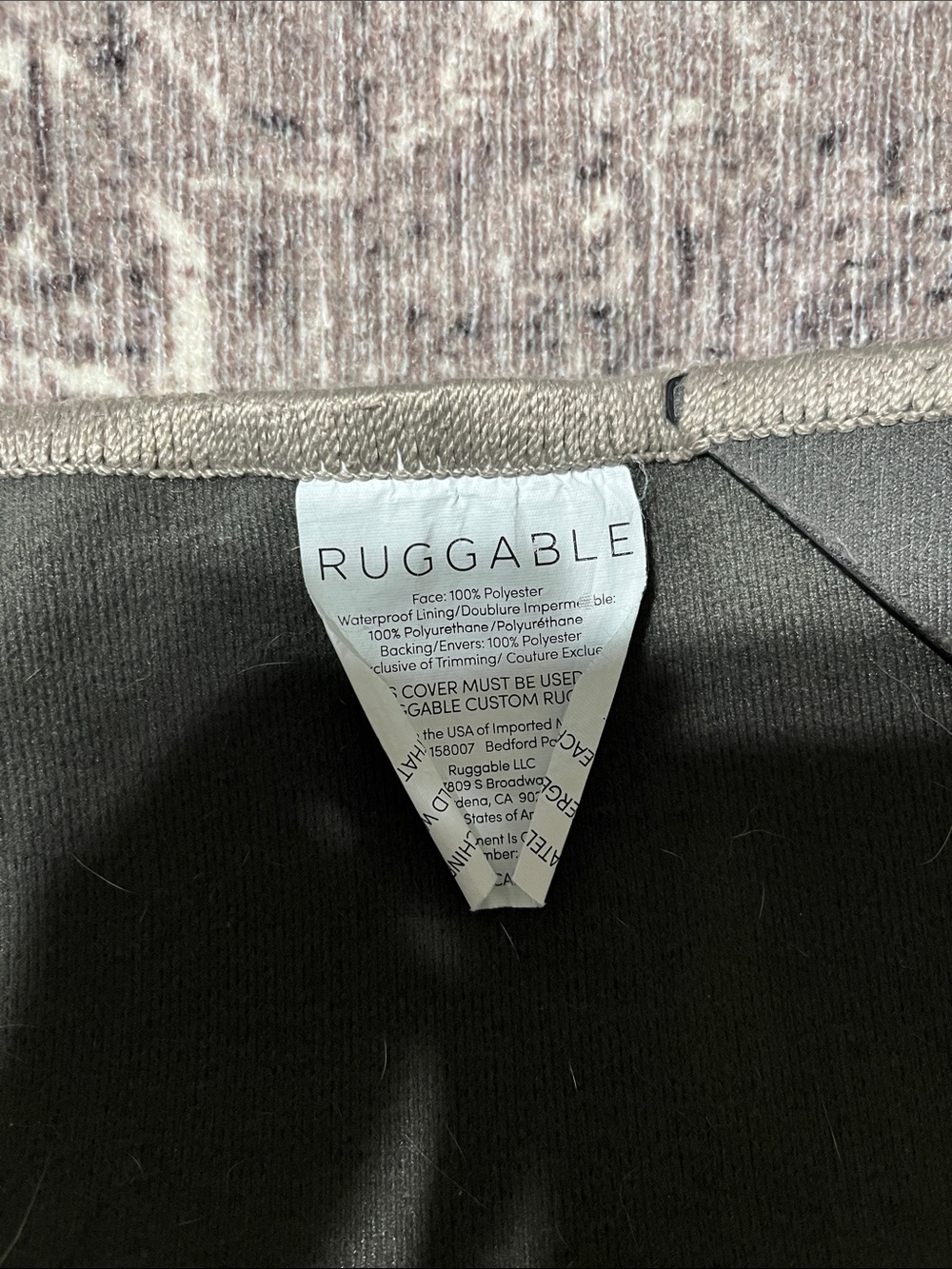 Ruggable runner gray patterned - Picture 4 of 4